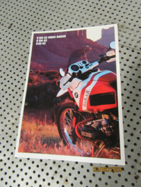 BMW R100GS Boxer kleurenfolder Reclame Advertentie R80GS GS