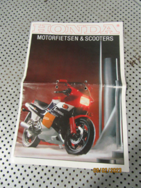 Honda Mod.1985 kleurenfolder Reclame Advertentie o.a. NS400R