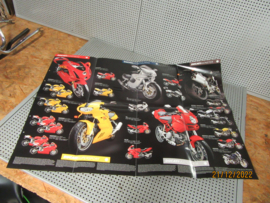 Poster Folder World Ducati Week 2004 Superbike 749 & 999 Monster 1000 & S4R e.a.