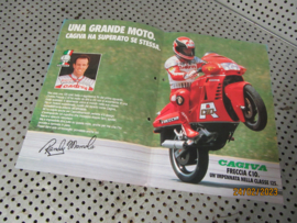 kleurenfolder Reclame Advertentie Cagiva Freccia C10 2-takt