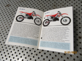 Honda kleurenfolder Reclame Advertentie '91 o.a. CBR VFR NX