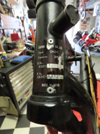 Frame + Kenteken GSX400E - GSX 400 E Kader b.j. 1984