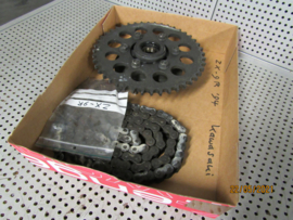 Set ketting + tandwiel ZX9R B-model '94