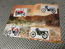 Kleurenfolder Folder Kawasaki Motoren 1989 Reclamefolder o.a. ZXR750 KR1 GPZ900R