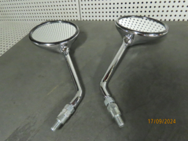 Set Spiegels Chroom M10 aansluiting Spiegel L & R z.g.a.n.