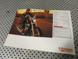 Reclame Folder Kawasaki VN1500 Vulcan Custombike 1992