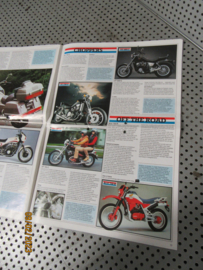 Honda Mod.1985 kleurenfolder Reclame Advertentie o.a. NS400R