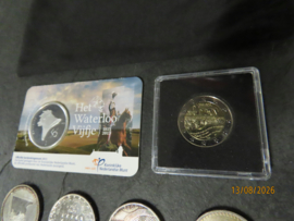 Kleine verzameling NL Munten € o.a. D-Day en Waterloo