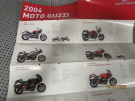 Moto-Guzzi 2004 modellen kleurenfolder Reclame Advertentie