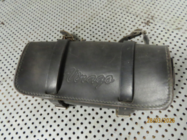 Toolroll / voorvork-tas / gereedschapstas leer  VIRAGO Custom / Chopper