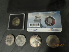 Kleine verzameling NL Munten € o.a. D-Day en Waterloo
