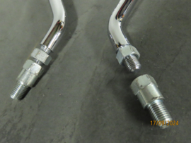 Set Spiegels Chroom M10 aansluiting Spiegel L & R z.g.a.n.
