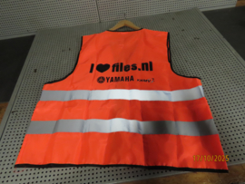 Fluohesje Veiligheid Motorhesje "I love files" oranje fluo hesje