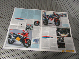 Honda Mod.1985 kleurenfolder Reclame Advertentie o.a. NS400R