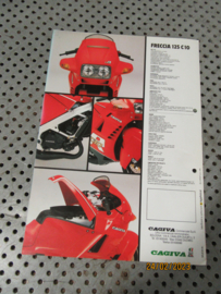 kleurenfolder Reclame Advertentie Cagiva Freccia C10 2-takt