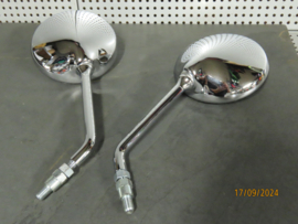 Set Spiegels Chroom M10 aansluiting Spiegel L & R z.g.a.n.