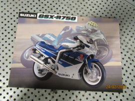 Suzuki GSX-R750 kleurenfolder Reclame Advertentie '89 Gixxer