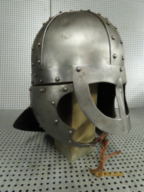 Middeleeuwse Helm Vikinghelm Stalen Replica Re-enactment