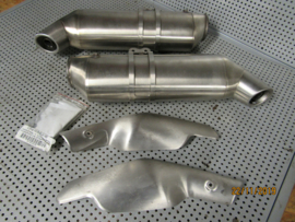 LC04 Set RVS Dempers Demper L & R E-keur Exhaust