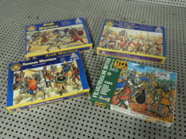 Verzameling ridder-figuren modellen 1:72 miniatuursoldaten