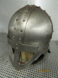 Middeleeuwse Helm Vikinghelm Stalen Replica Re-enactment