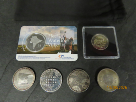 Kleine verzameling NL Munten € o.a. D-Day en Waterloo
