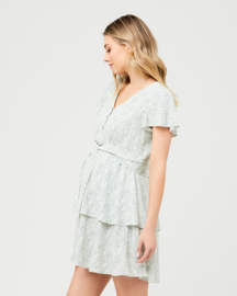 Ripe Maternity - Lulu Jurk Mint / Wit