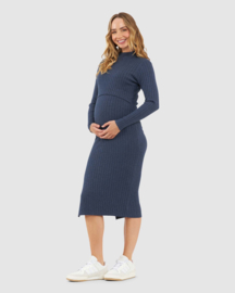 Ripe Maternity - Nella Jurk Marineblauw