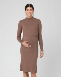 Ripe Maternity - Ruby Jurk Mocha