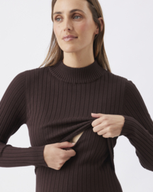 Ripe Maternity - Nella Jurk Cocoa