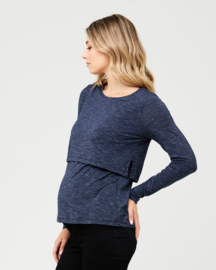 Ripe Maternity - Leah Nursing Trui Donkerblauw