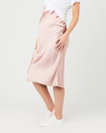 Ripe Maternity - Lexie Satin Skirt Dusty Pink