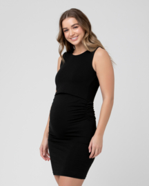 Ripe Maternity - Organic Nursing Tank Dress Zwart