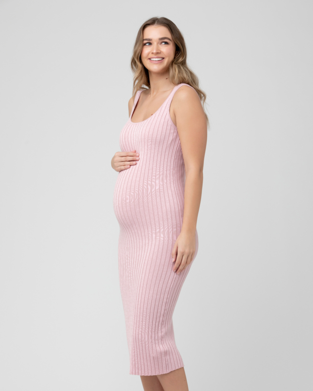 Roze jurk zwanger hotsell