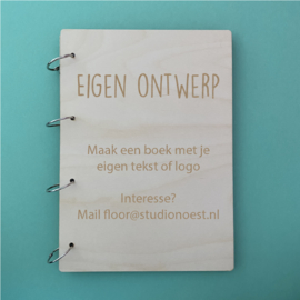 Houten gastenboek | Eigen ontwerp