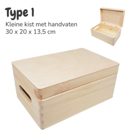 Houten kist | Botanische letter