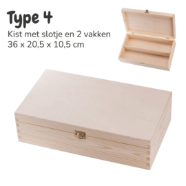 Houten kist | Blaadjes