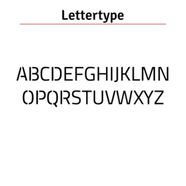 Naamslinger | Strak lettertype