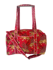 Weekendtas / Reistas Kantha Red Jaguar 49x33 cm