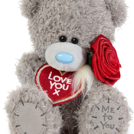 Me to You Knuffel Beer M7 16 cm Love you & Rose
