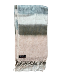 Wollen Sjaal uit Nepal, 190 x 80 cm, mixed fibres, natural colours