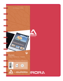 Adoc Bind-Ex A4 Standaard Showmap 40 hoezen Rood