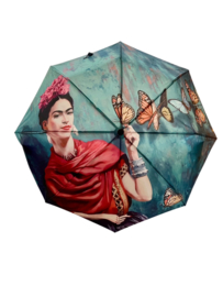Frida Kahlo Automatische & Opvouwbare Paraplu vlinders