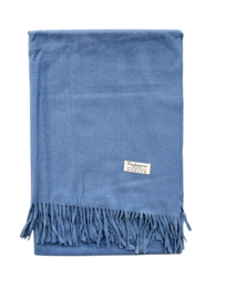 Cashmere Sjaal zacht wol 180x70 cm hemelsblauw