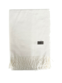 Cashmere Sjaal zacht wol 180x70 cm wit