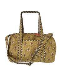 Weekendtas / Reistas Kantha Mustard Green 49x33 cm