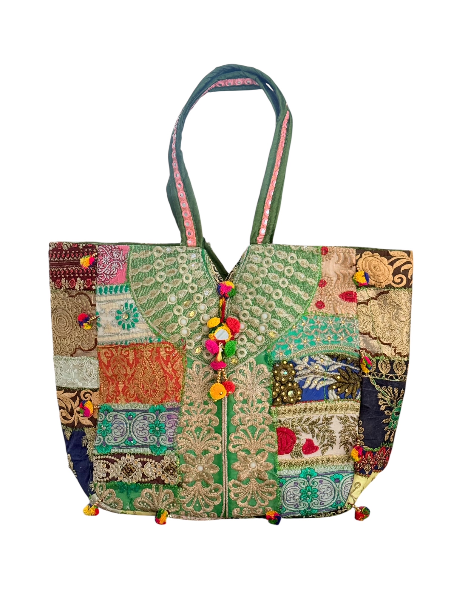 Totebag Shoppingbag Kutch Patchwork Goldy 51x36 cm