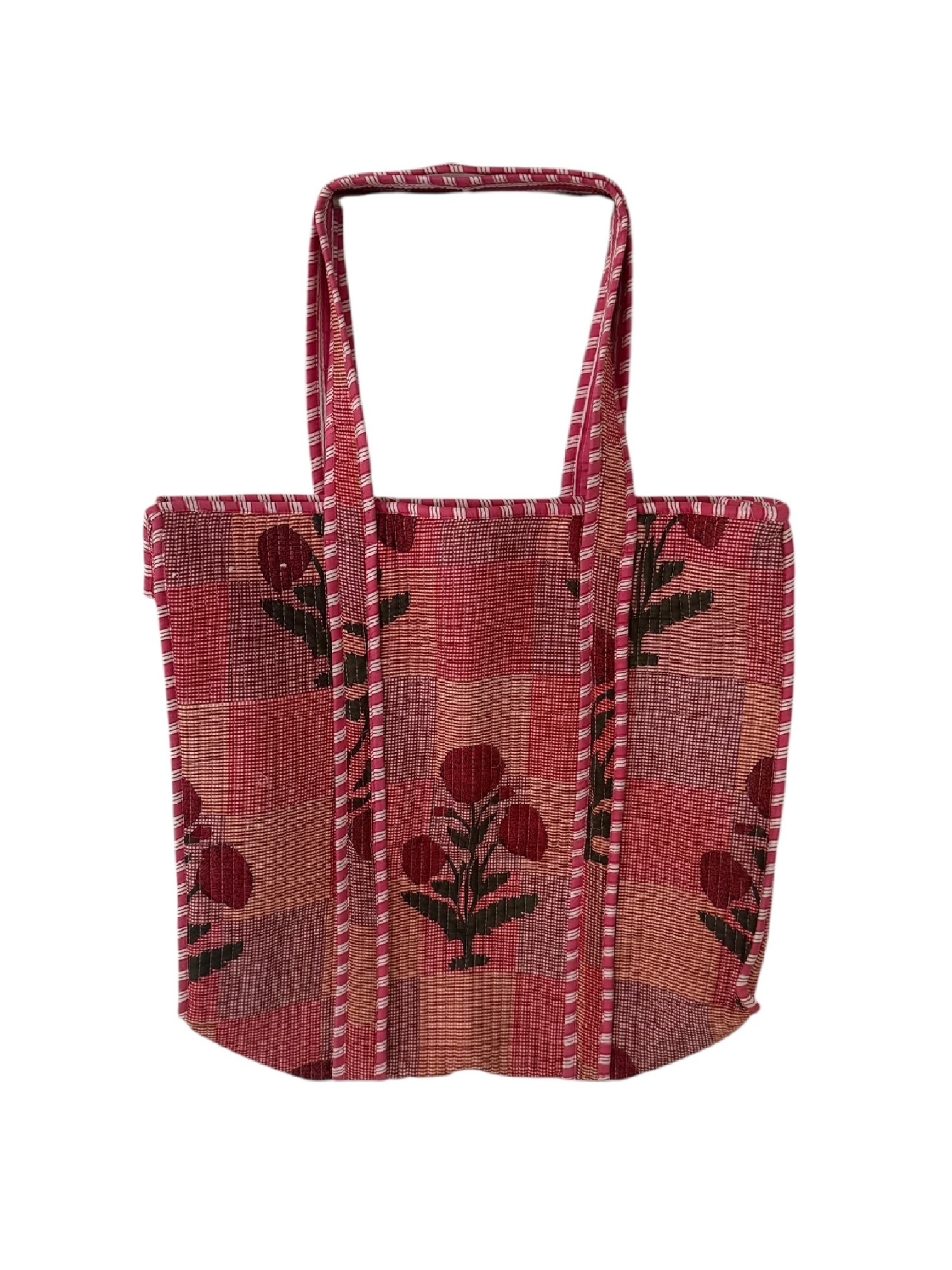 Shoppingbag / Strandtas Kantha Roses Mix 47x38 cm