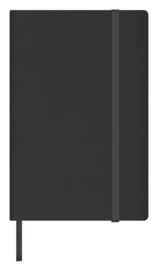 Aurora Notitieboekjes/Notebooks Softcover zwart, A6, geruit 5mm, met elastiek, set van 10