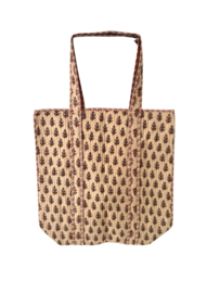 Shoppingbag / Strandtas Kantha Natural Classic 47x38 cm